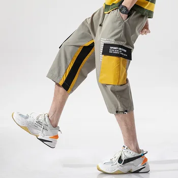 

2020 Summer New Cargo Shorts Men's Casual Japanese L Multi-Pocket Loose Men's Casual Pants Trend New Men High Street Hip Hop