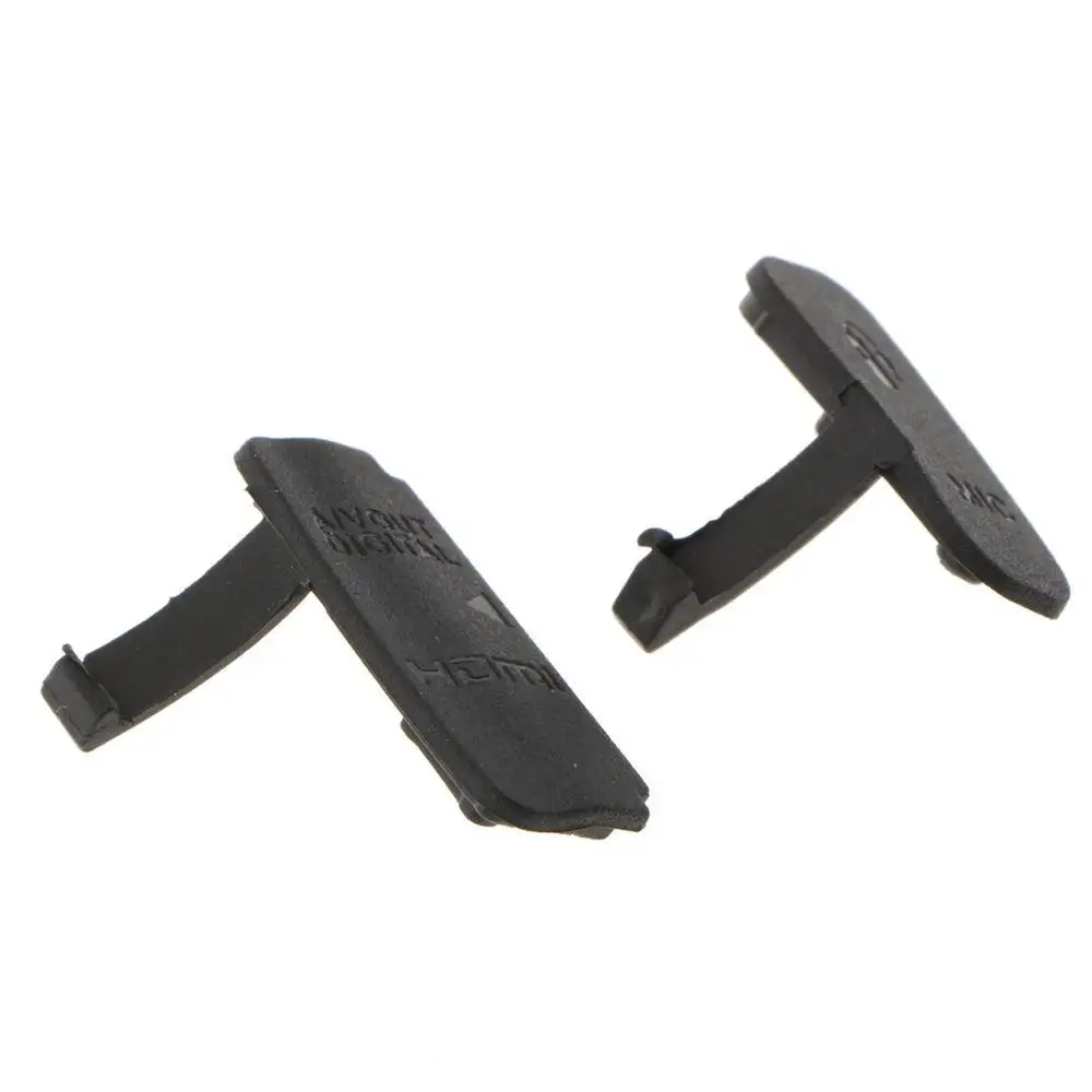 2x Interface Rubber Cover Canon EOS 600D USB Port Cap Skin Door Lid Protector Plastic Material Camera Accessory Repair Part