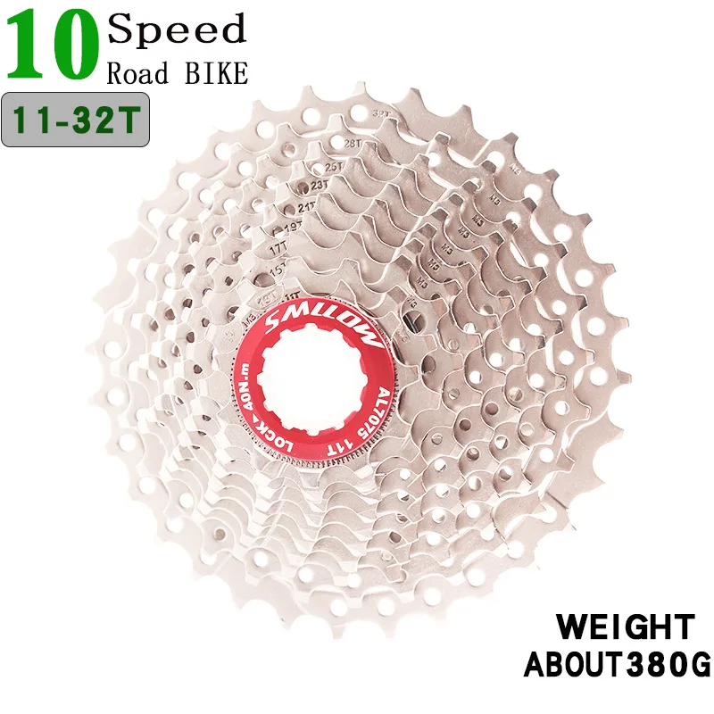10S 32T Red SMLLOW, дорожный велосипед, дорожный велосипед, 10 скоростей, маховик, 11-32 T, дорожный велосипед/складной велосипед, для езды на велосипеде, тип карты, маховик - Цвет: 10S 32T Red