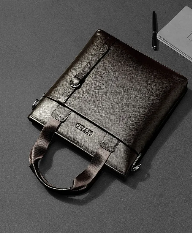 

7 new men's suede leather business casual gentleman handbag Messenger bag 190809 yx