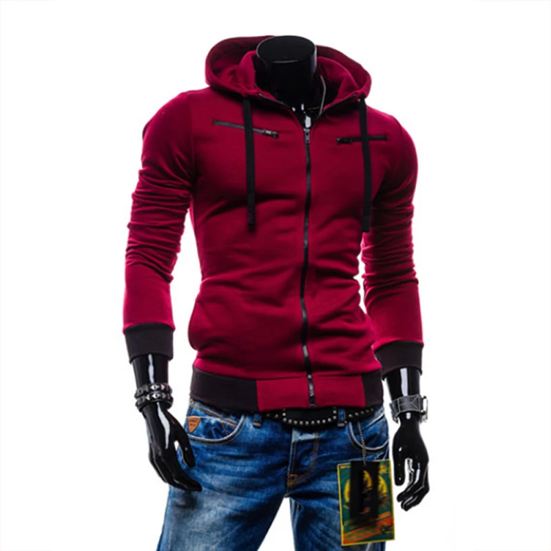 2019 Autumn Man Hoodie Sweatshirt Cardigan Men Casual Zipper Slim Hoody Male Sportswear Hoodies 4XL 10 | Мужская одежда