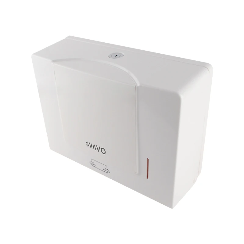 

SVAVO Hand Paper Towel Dispsenr Wall Mounted ABS Waterproof Kitchen Paper Holder with Locking for Bathroom Toilet
