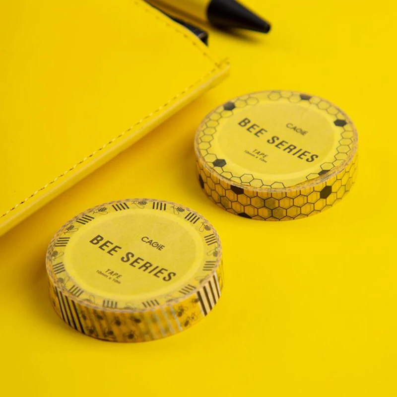 Little Bee Washi Tape Decorative Adhesive Tape Decora Diy Scrapbooking Journal Stickers Label Stationery School Supplies 6 Little Bee Washi Tape Decorative Adhesive Tape Decora Diy Scrapbooking Journal Stickers Label Stationery School Supplies 6