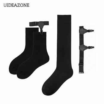 

UIDEAZONE Black Socks Women Sock Free Size with Non Slip Tape Solid Color