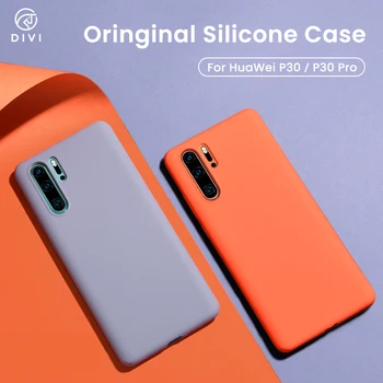 

DIVI Shockproof Case For Huawei P30 P30 Pro Liquid Silicone Phone Case For Huawei P30/P30 pro Mate30/Mate30 Pro case