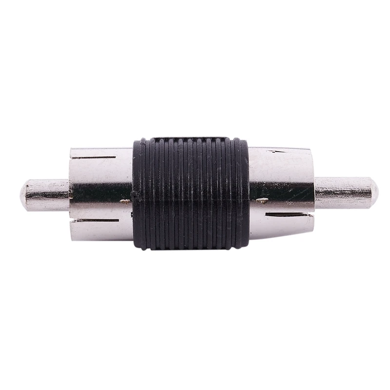 

Hot Sale Straight AV RCA Male to Male Connectors Couplers Adapters 6 Pcs
