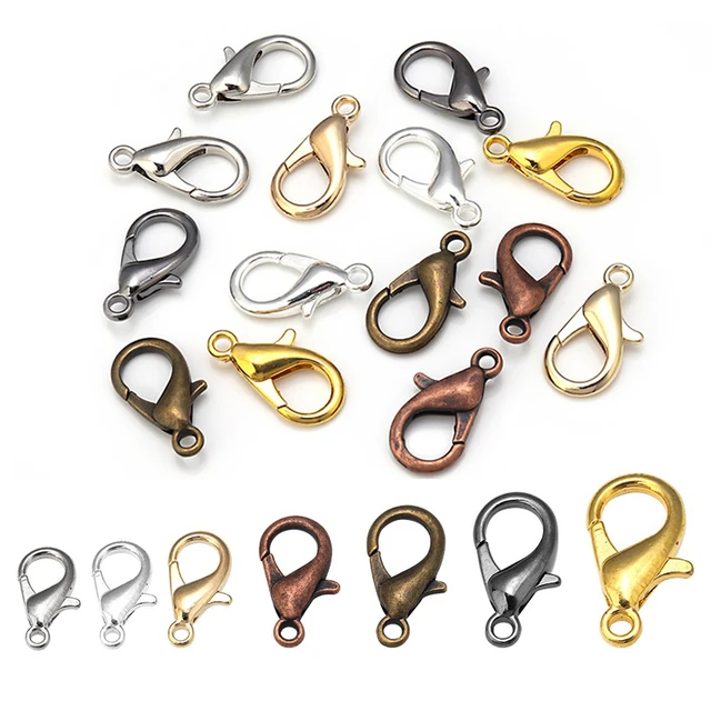 Cheap 20Pcs 8*4mm High Quality Clasp Hooks FDIY Jewelry Making Jewelry  Findings for Necklace Bracelet Chain Supplies