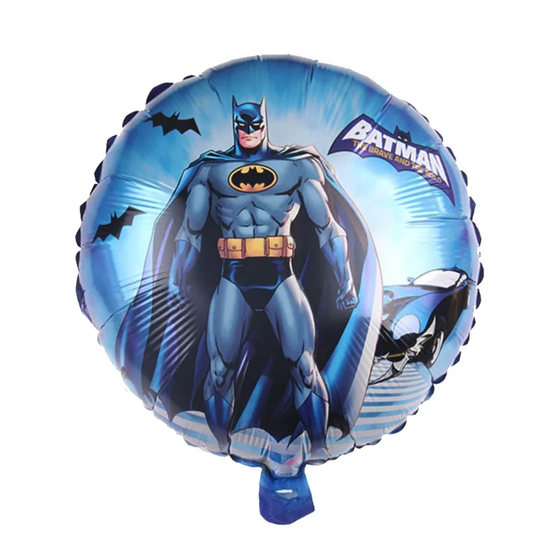 10pc batman 10 шт./лот, вечерние шары из смешанных Мстителей, 18 дюймов, Круглый Капитан Америка, Железный человек, Человек-паук, гелиевые шары для Мстителей, игрушки - Цвет: 10pc batman