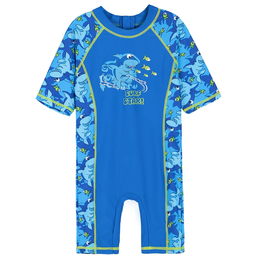 BAOHULU/цельный купальный костюм для мальчиков с защитой от ультрафиолета; пляжная одежда с рисунком акулы; профессиональная одежда для серфинга; одежда для купания