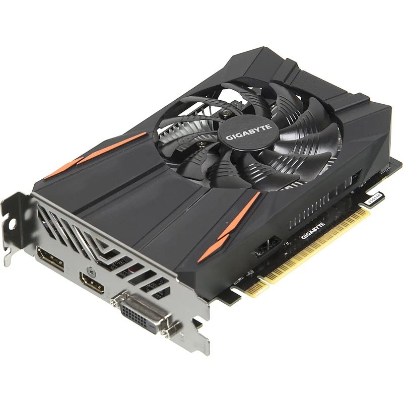 Видеокарта Gigabyte PCI-E GV-N1050D5-2GD NV GTX1050 2048Mb 128b GDDR5 1354/7008 DVIx1/HDMIx1/DPx1/HD