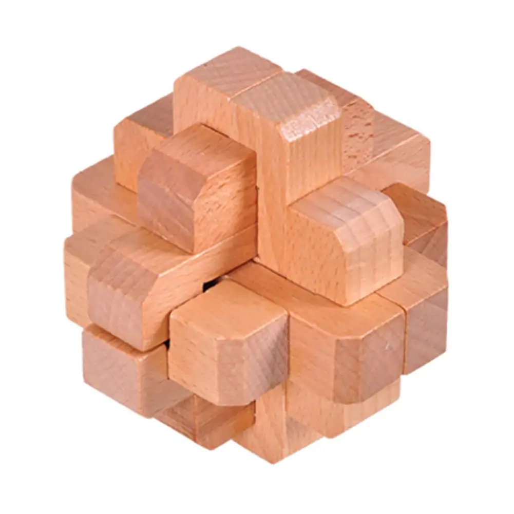 6 Деревянные пазлы, игры, головоломки, головоломки, блокировка 3D, ручной работы, интеллектуальная развивающая игрушка для детей и взрослых - Цвет: 6