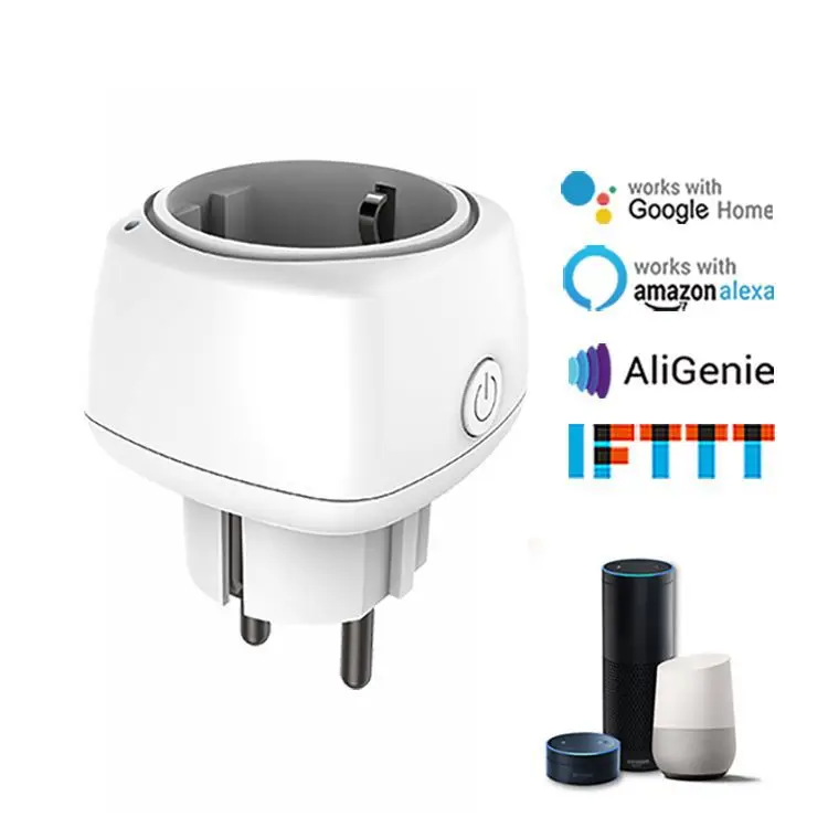 

WIFI Smart Socket Voice Control Remote Socket Wireless Smart Timer Plug EU Home Fire Retardant PC Smart Power Socket EU Plug