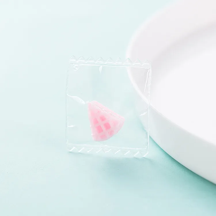 10 шт. ПВХ прозрачная Конфета Kawaii фрукты искусственные продукты Flatback Смола Кабошон наполнитель DIY серьги ювелирные изделия аксессуары Скрапбукинг - Цвет: cake