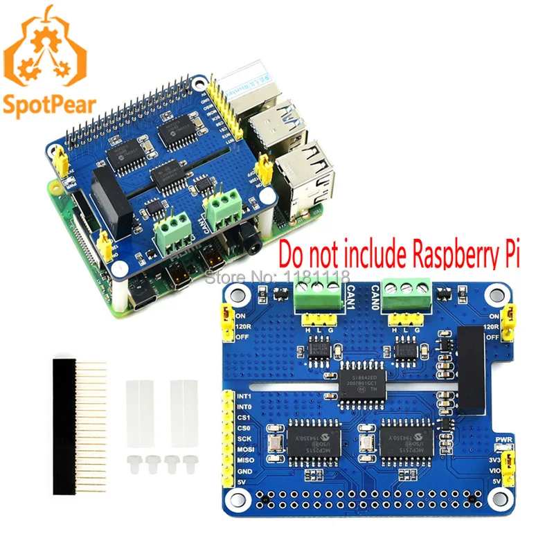 Raspberry Pi-Solución para Raspberry Pi, 2 canales, sombrero de expansión aislado, Chips dobles