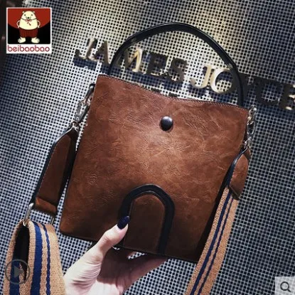 Brown Beibaobao женские сумки модная простая Сумочка летняя новая маленькая квадратная сумка дикая сумка через плечо Роскошная брендовая - Цвет: Brown