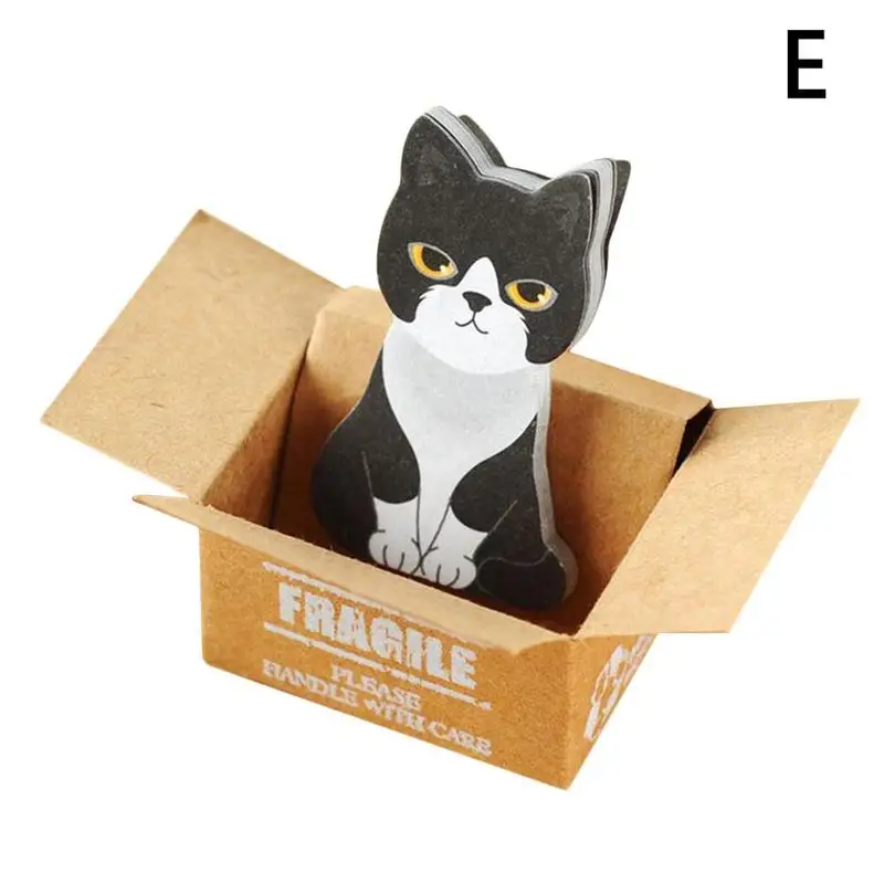 5 Стиль 3DKawaii кошка собака коробка наклейки Post Блокнот мультфильм заметки канцелярские принадлежности для школьных липкий в Корейском стиле канцелярские принадлежности блокнот ручной работы K3T6