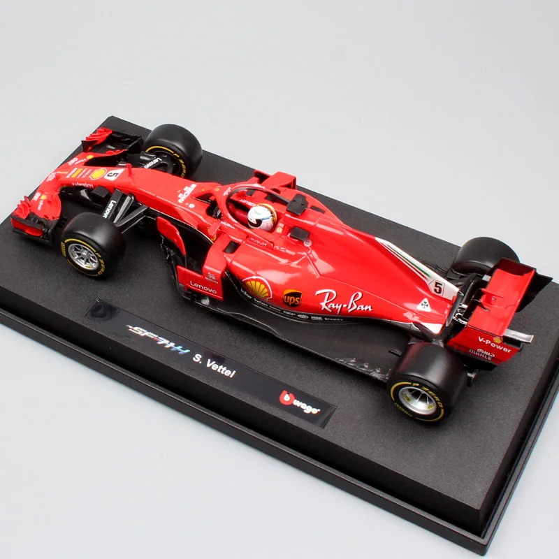 1/18 весы большой BBurago Формула гоночный автомобиль dirver SF90 № 16 Charles Leclerc № 5 Себастьян игрушечные машинки модели автомобилей