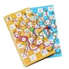 Funny Portable Board Games Children Paper Snake Ladder Flying Chess Set Family Party Games Toys for Kids 25*25 cm 1