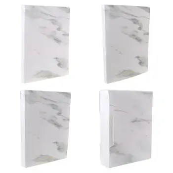 

Marble Pattern Multi-Layer Transparent PP A4 File Folder Document Information Book Bag for Office School Students Gifts Supplies