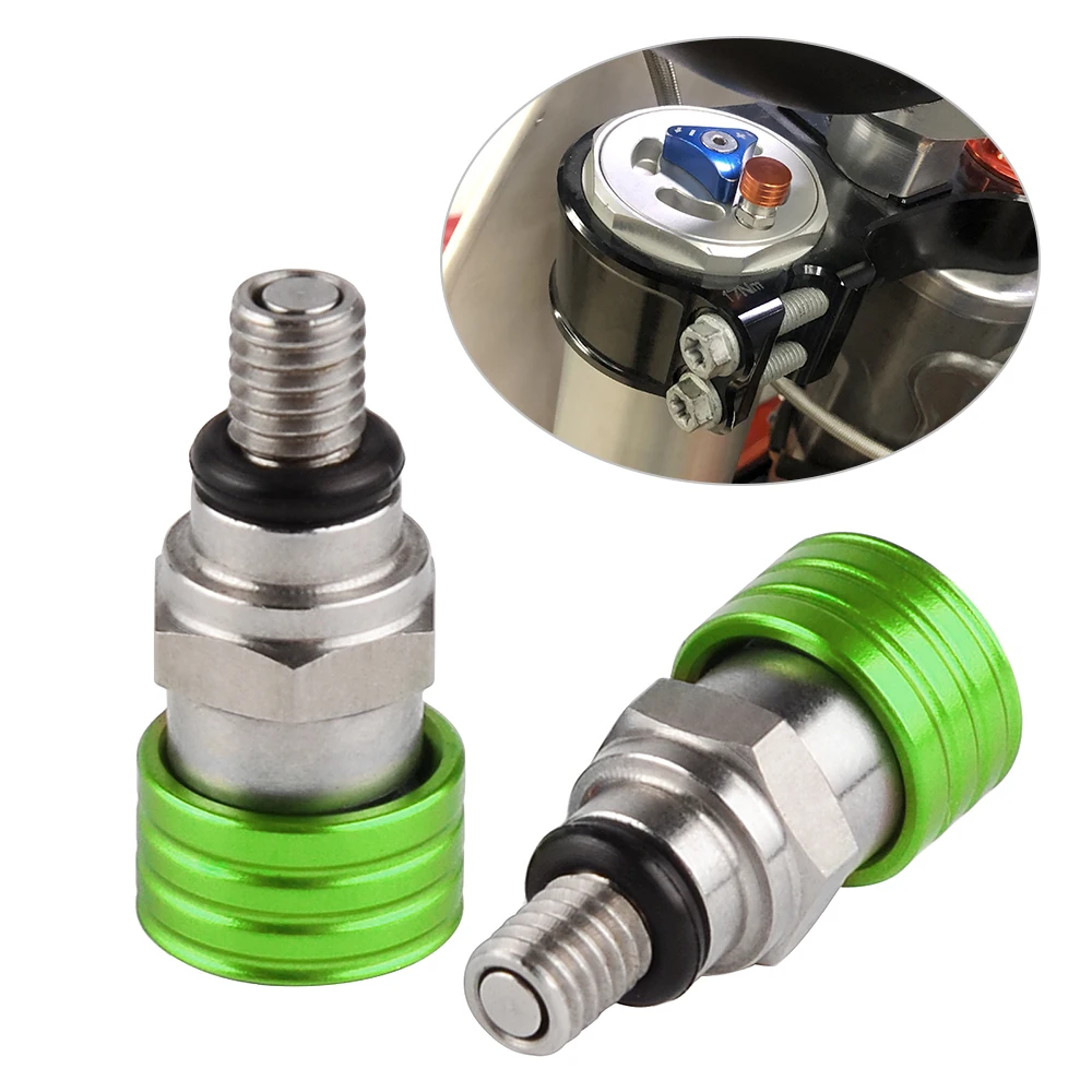 Клапан сброса воздуха вилки M5x0.8 для Kawasaki KX65 KX85 KX125 KX250 KX500 KX250F KX450F KDX200 KDX250 KLX300 KLX400R