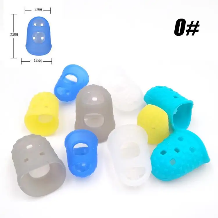 Guitar String Finger Guard Fingertip Protector Silicone Left Hand Finger Protection Press Guitar Accessories S/M/L - Цвет: S