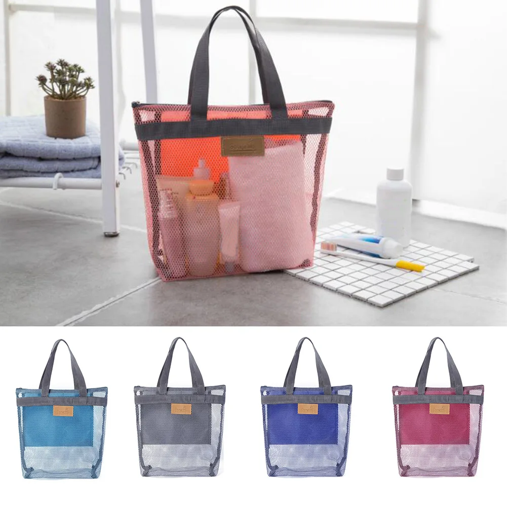 1Pcs Women Travel Large Cosmetic Bag Makeup Mesh Toiletry Bags Men Wash Organizer Portable Pouch Case Transparent Beauty | Багаж и сумки