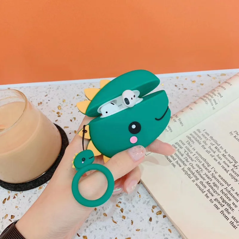 Мягкий силиконовый чехол для Apple AirPods, милый мультяшный щенок, чехол для наушников, защитный чехол для AirPod, чехол для Air pods, зарядная коробка