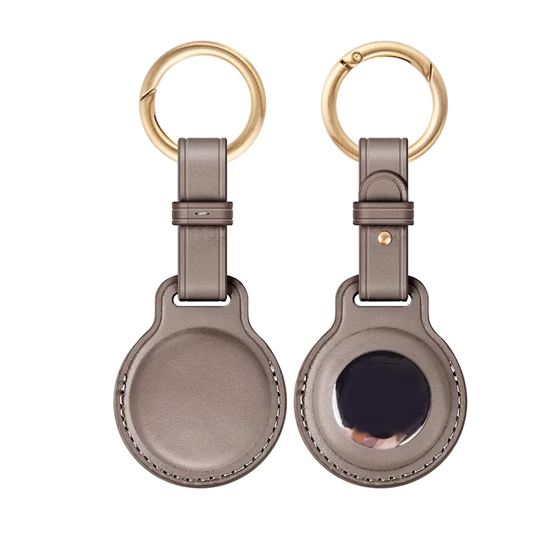 Leather Air Tag Key Ring Protective Cover Life Changing Products