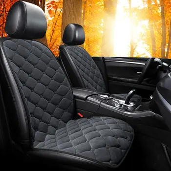 

12V Heated Car Seat Cover Cushion Winter Heater Warmer Control Temperature Electric Heating Seat Cover Car Seat Cushion
