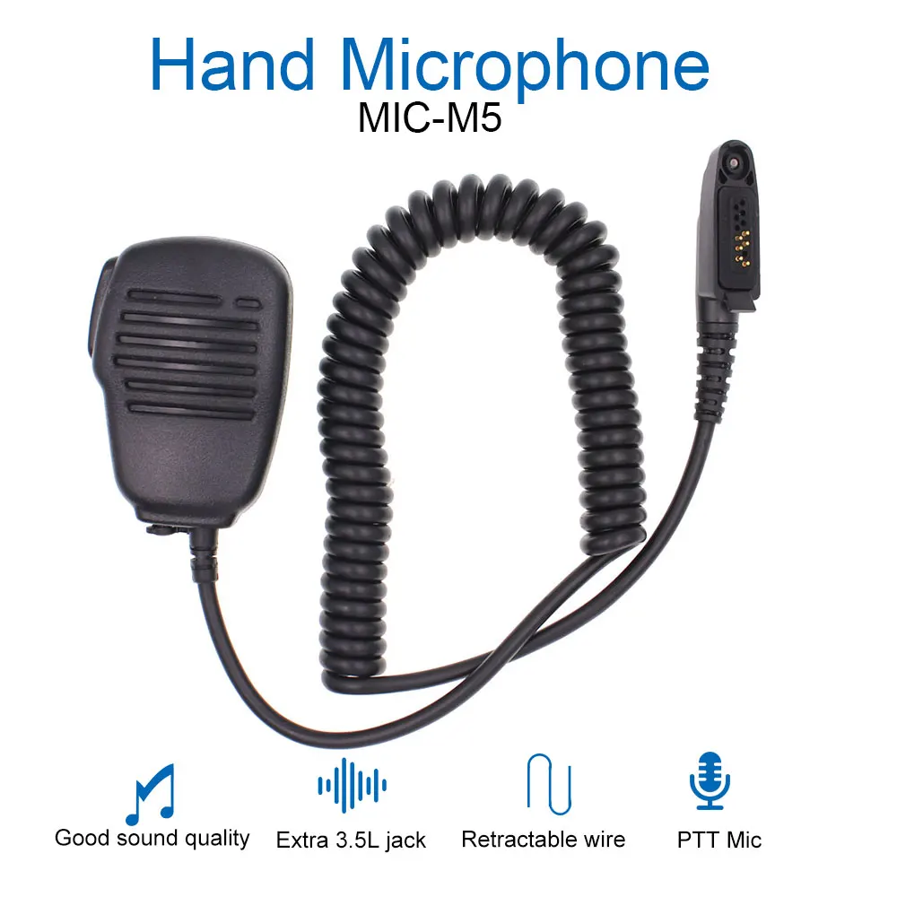 MIC-M5 ручной микрофон для anysecu G22 G25 F22 F25 Motolora GP328plus GP338plus рация двухстороннее радио