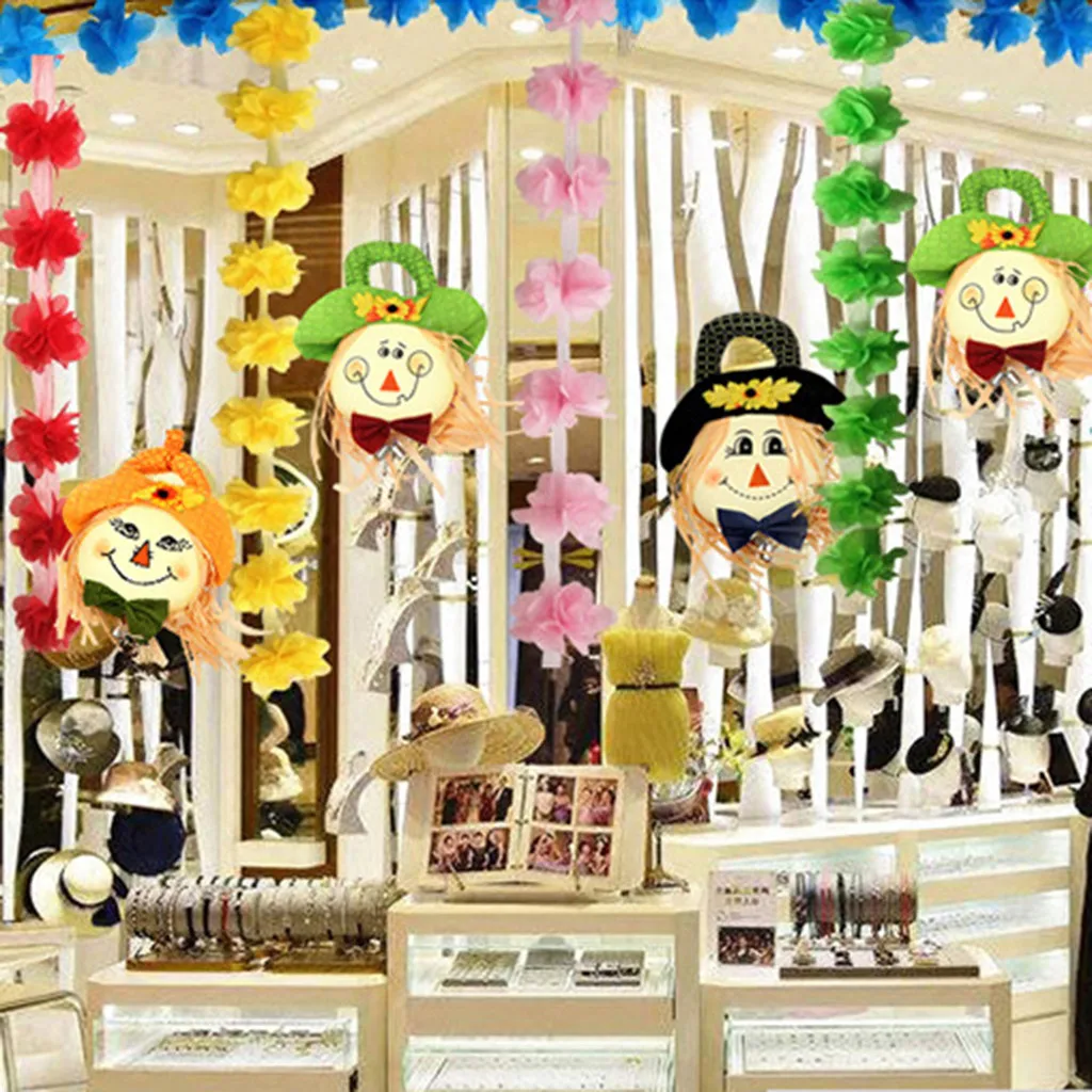 Halloween hanging pirate decoration witch prisoner reap ghost ghost pendant halloween cartoon pastoral wind scarecrow door#35