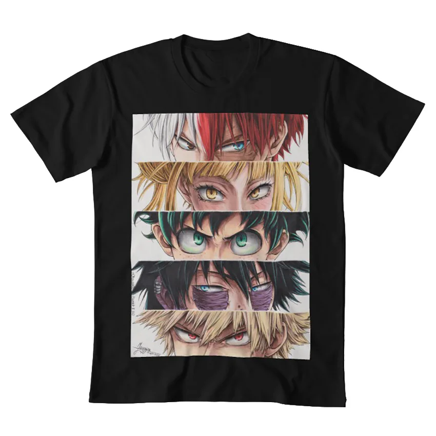 Футболка с героями глаз bnha mha todoroki shouto toga himiko мидория изуку dabi bakugou katsuki o0kawai0o Аниме Манга