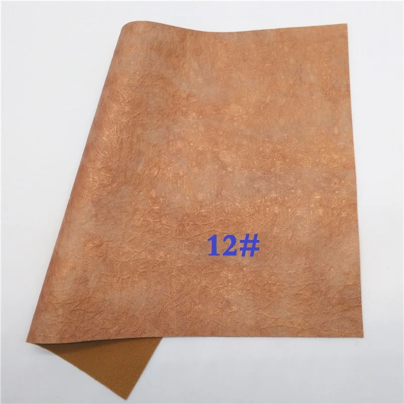 Glitterwishcome 21X29 см A4 Размер винтажная искусственная ткань, металлизированная Синтетическая кожа ткань искусственная кожа листы для бантов, GM579A - Цвет: 12