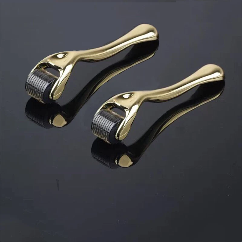 Micro Needle 540 Roller Derma Roller Dermaroller Titanio Ricrescita Dei Capelli Crescita Della Barba Trattamento Anticaduta Diradamento