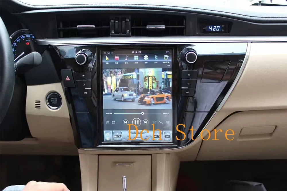 Автомобильный DVD плеер Tesla Style 10 4 дюйма с вертикальным экраном Android 9 0 GPS радио для
