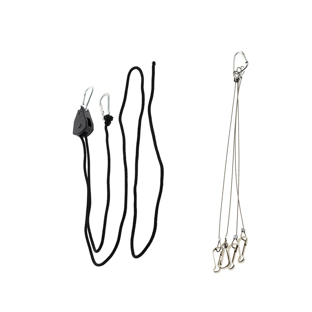 Einstellbare Seil Clip Aufhänger Für Wachsen Licht Kit Hängen 2m Lanyard 30cm Schlinge Draht Seil Quantum Panel Zubehör