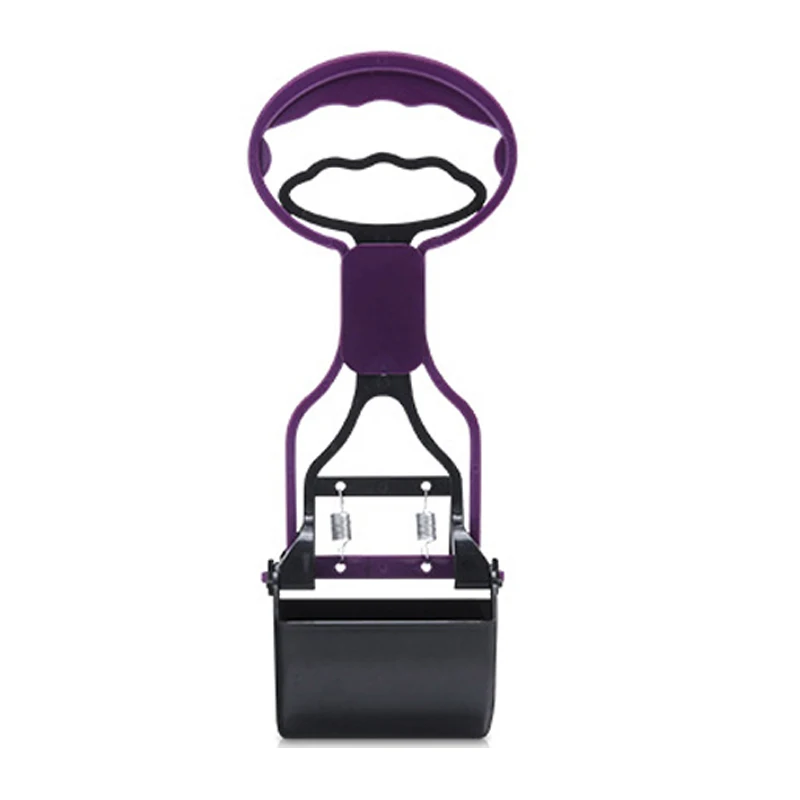 Фиолетовый Собака Pooper Scooper длинной ручкой челюсти щенок корма для Pooper Grabber Ловец коллектор для собаки вне корма очиститель - Цвет: Фиолетовый