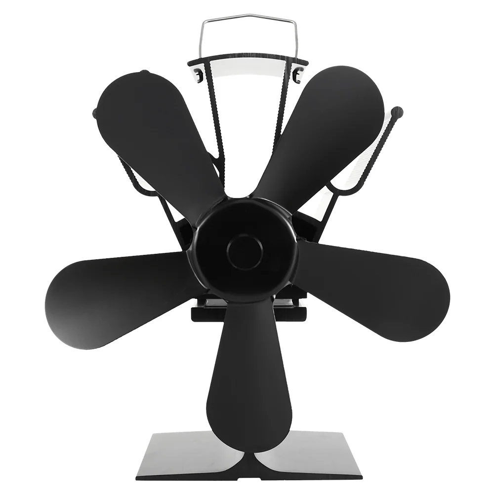 Черный камин 5 лезвий брикет деревянная горелка экологически чистый Тихий