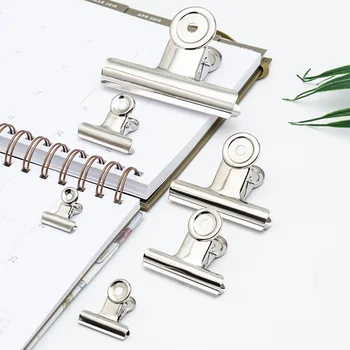 

2020 New product good quality sliver bulldog clip for clip paper 64mm 4pcs