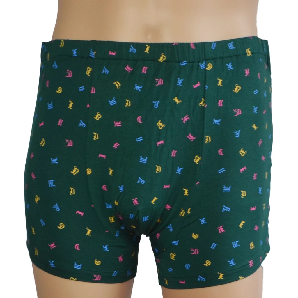 Green Cotton Reusable Underwear  Incontinent Pants For Elder Disabled