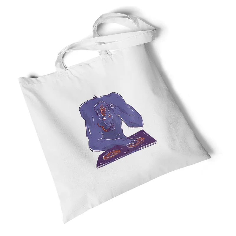 Новое поступление, Женская Холщовая Сумка с животным принтом, Пляжная дорожная большая сумка, сумка на плечо, оригинальная Складная Экологичная сумка для покупок