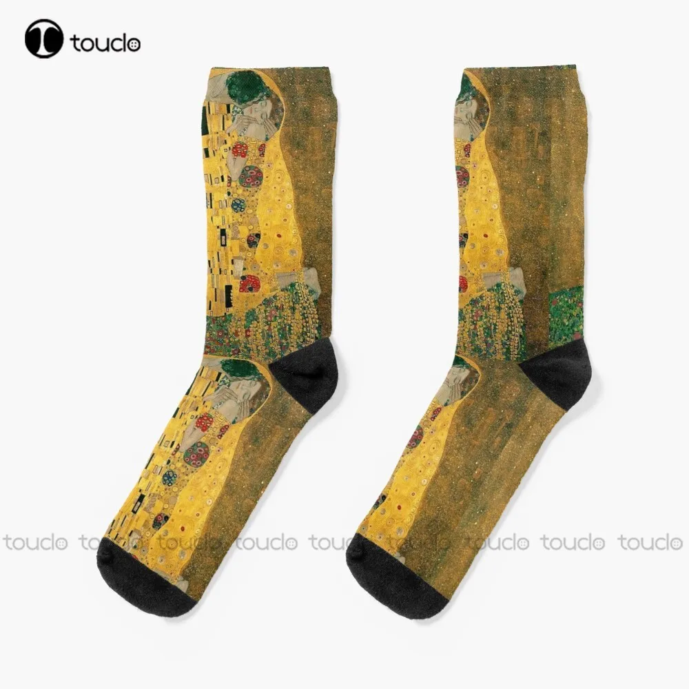 

The Kiss - Gustav Klimt Socks Custom Socks Personalized Custom Unisex Adult Teen Youth Socks 360° Digital Print Hd High Quality