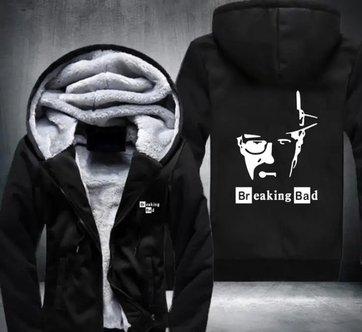 style4 Наружная Bad Толстовка для мужчин и женщин утепленная толстовка на молнии Пальто Зимняя Флисовая теплая толстовка с принтом с капюшоном Прямая - Цвет: style4