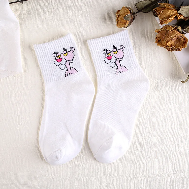Высококачественные милые элегантные милые хлопковые женские носки в стиле Харадзюку С героями мультфильмов; повседневные короткие носки с изображением животных; Лидер продаж - Цвет: 4