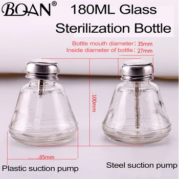 

BQAN Nail Tools Sterilizer Jar Glass Nail Disinfection Cup Manicure Tool Anti-corrosive Glass Alcohol Bottle
