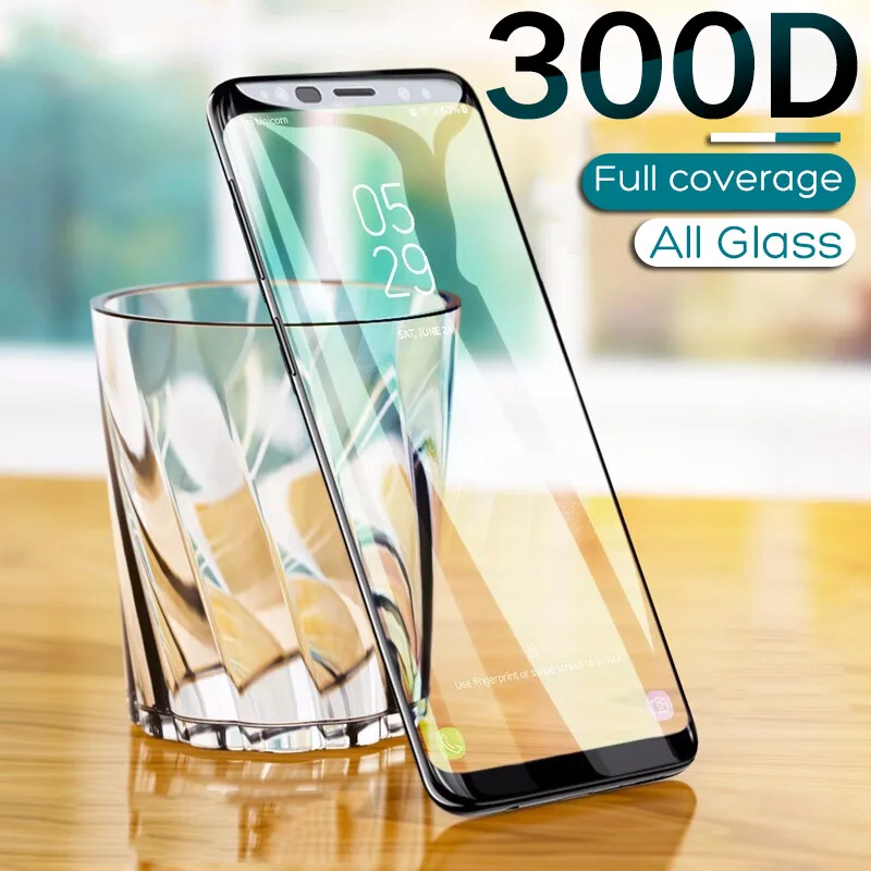 300D полностью изогнутое закаленное стекло для samsung Galaxy S9 S8 Plus Note 9 8 Защитная пленка для экрана на samsung S7 S6 Edge S9