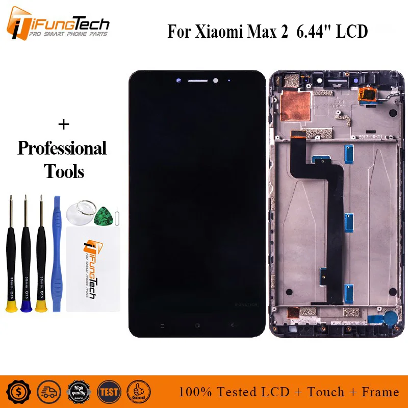 ЖК-дисплей для Xiaomi Max 2 6 44 дюйма сенсорный экран Mi дигитайзер в сборе с рамкой
