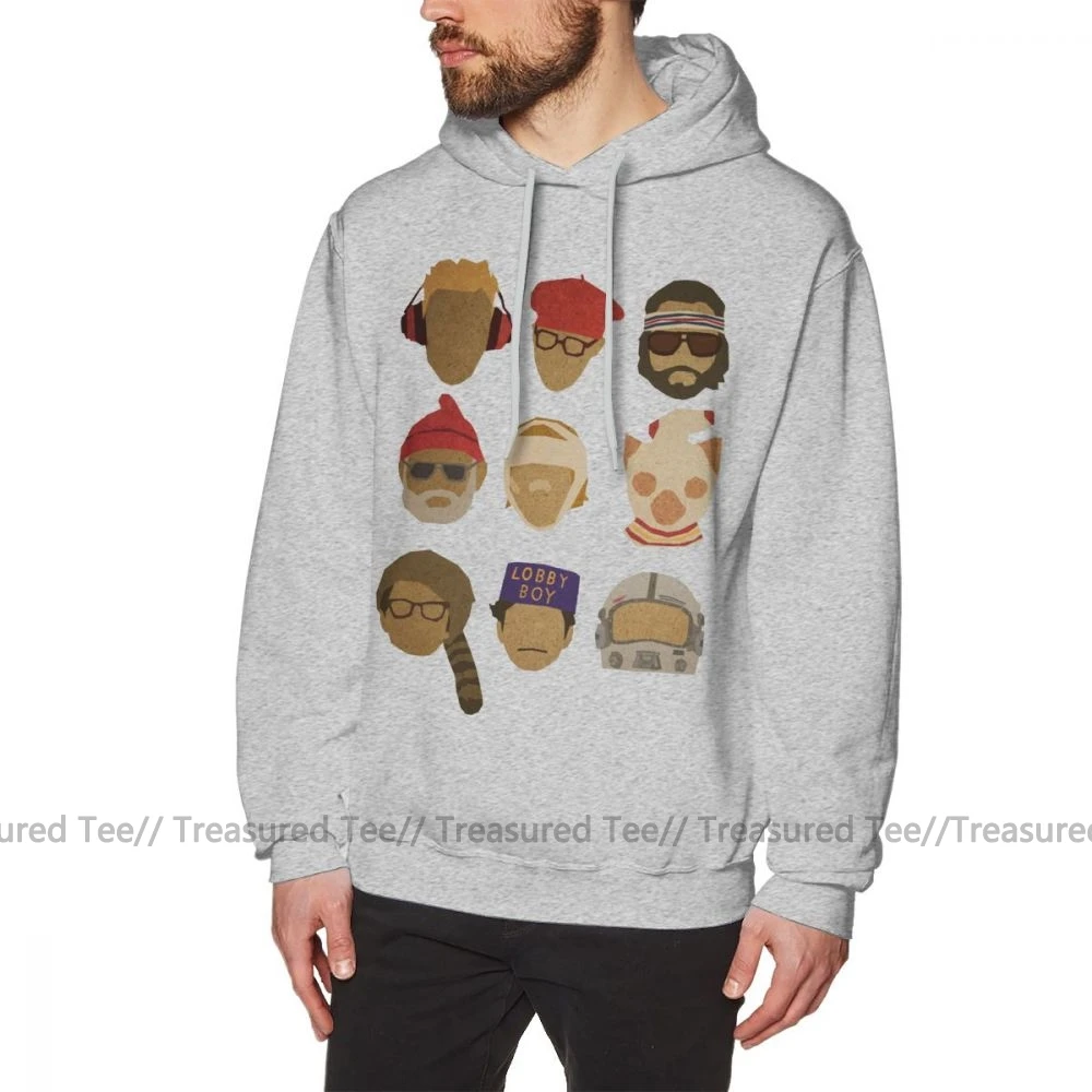 Isle Of Dogs Толстовка Wes Anderson S шапки толстовки хлопок хороший пуловер Толстовка Длинная зимняя синяя мужская X уличная Толстовка - Цвет: Gray