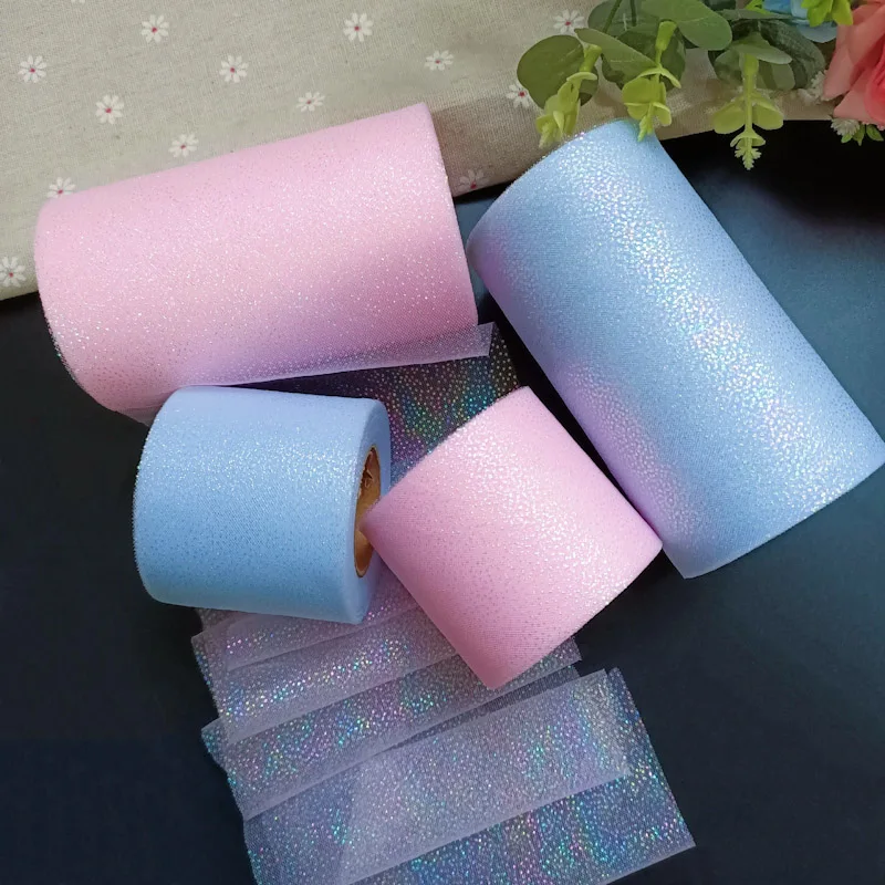 Hyun Color High Density Organza Stain Ribbon 25yards 60mm DIY Hairbow Crafts Gift Bouquet Wrapping Supplies Sewing Accessories