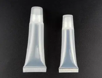 

10ml 15ml 5ml Empty Lipstick Tube,Lip Balm Soft Hose,Makeup Squeeze Sub-bottling,Clear Plastic Lip Gloss Container